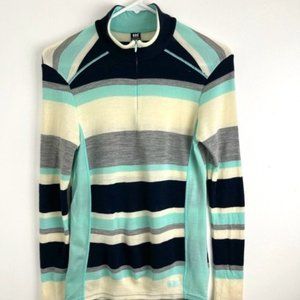 Helly Hansen Merino Mid Graphic Base Layer Striped 1 2 Zip